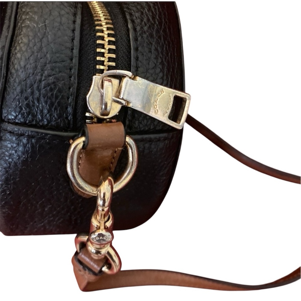 Coach Black Leather Crossbody Bag - Picture 6 of 10